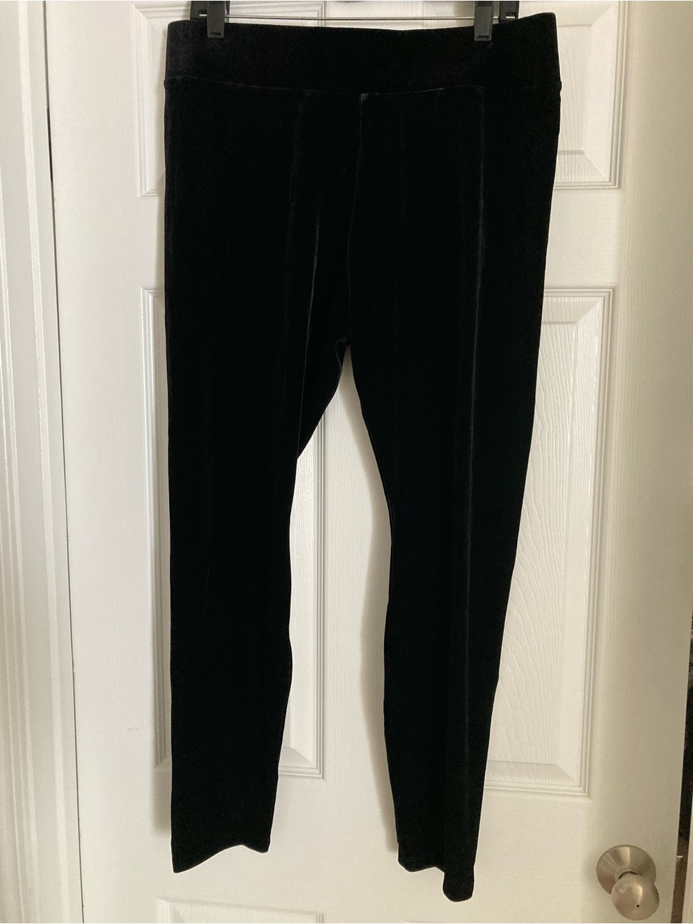 JCrew Factory stretch velvet leggings